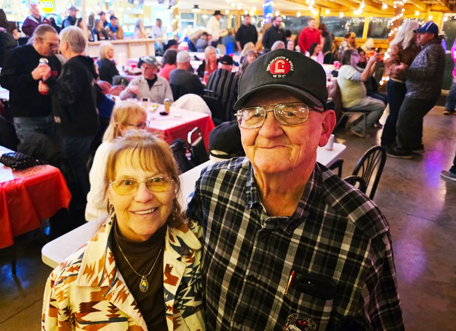 Louie and Diane Herrick on a busy night at Last Chance Bar & Grill